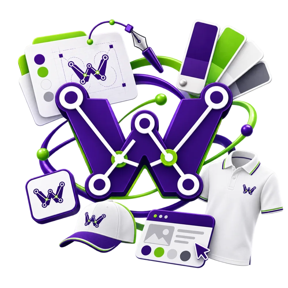 Diseño de colores, logos y ropa para Won Fibra — Diseño gráfico