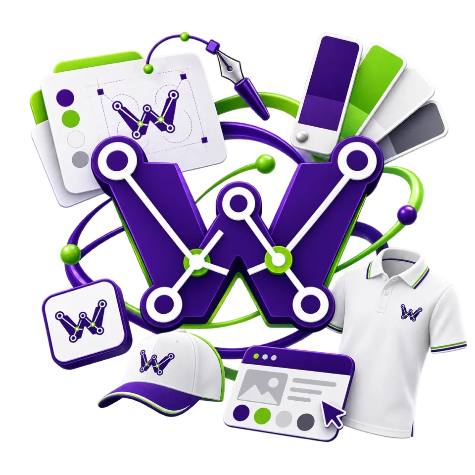 Diseño de colores, logos y ropa para Won Fibra — Diseño gráfico