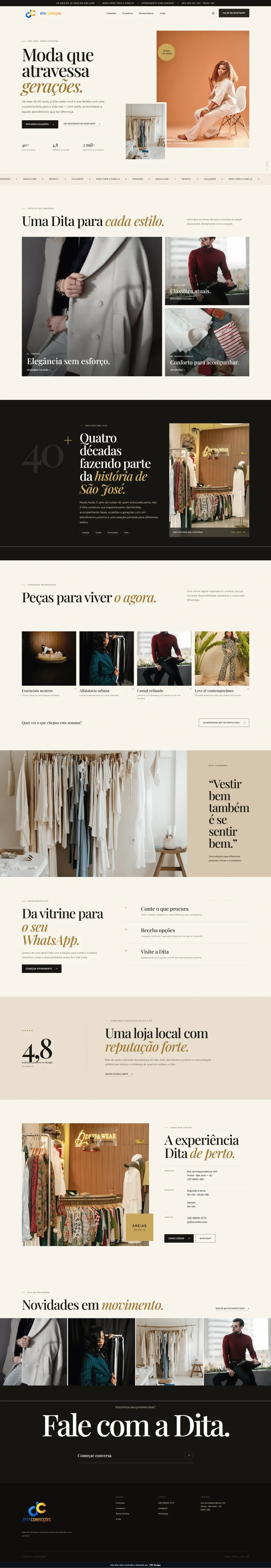 Dita Confecções — Portal de artículos y contenido